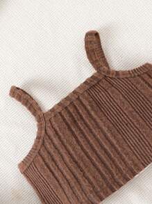 嬰幼女寶寶短款背心上衣,牛仔夾克和a字牛仔裙 - 彩色 - 查看 5