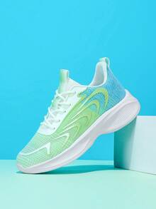 Children's Spring And Autumn Running Shoes, Fresh Color Matching, Rubber Printing Technology, Comfortable, Breathable, Lightweight, Durable, Fold-Resistant, Lace-Up Design, Versatile And Fashionable, Suitable For Daily Wear - Multicolor - View 5