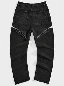 Manfinity VCAY Men's Regular Fit Mid-rise Straight Leg Jeans Without Elasticity