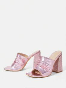 Women's High Heel Sandals - Hot Pink - View 2