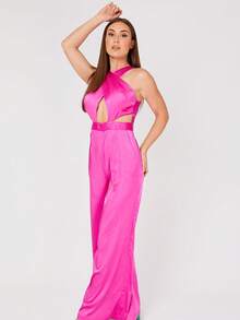 UNIQUE21 Ladies' New Arrivals Party Jumpsuit - Hot Pink - View 3