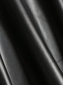 女裝純色百褶褶邊裙 - 黑色 - 查看 4