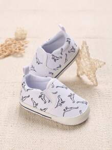 Spring & Autumn Style Anti-Slip Soft Sole Walking Shoes With Hook And Loop Buckle For 0-1 Year Old Infant