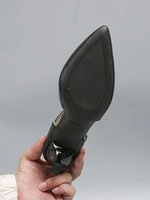 女士秋季黑色中空高跟鞋，優雅細高跟派對鞋 - 黑色 - 查看 4