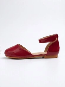 Fashionable High Heel Leather Shoes For Girls, Comfortable And Pretty Shoes For Dance Party And Outdoor Activities - Red - View 4