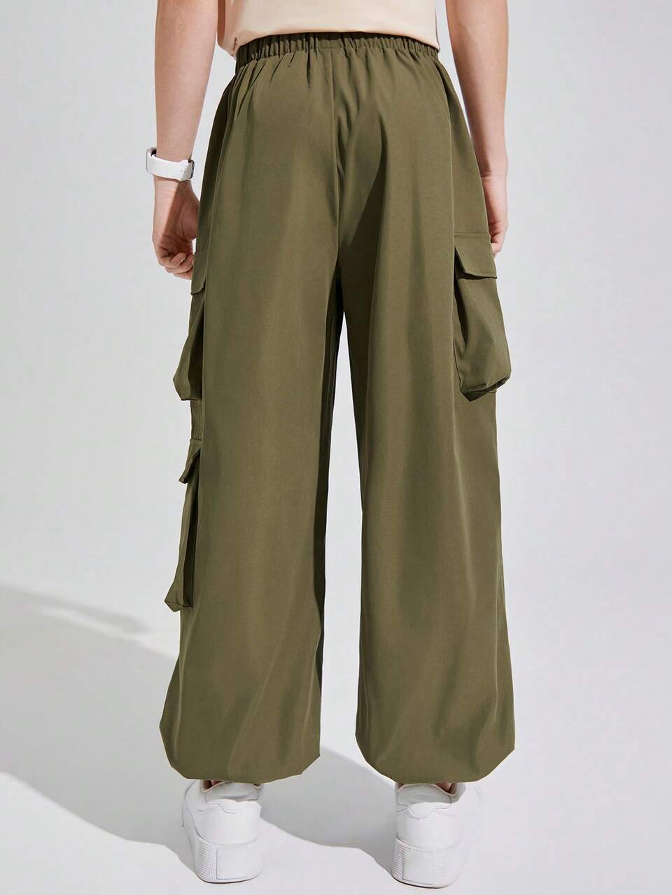 Teen Boys' Casual All-Match 3d Pockets Cargo Pants