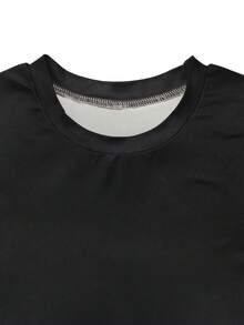 Áo thun & quần legging in ombre - màu đen - Xem 5