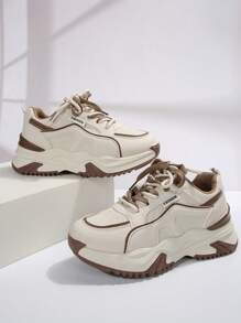 女士运动鞋 - 时尚、高端、优雅、耐用、舒适的休闲鞋 - 卡其色 - 查看 3