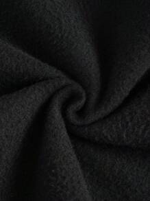 INAWLY 女士骷髅头和标语印花圆领套头卫衣秋季卫衣 - 黑色 - 查看 4