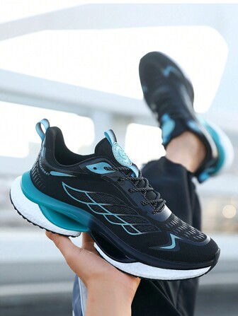 Scarpe Da Ginnastica In Mesh Traspirante Per Uomo, Suola Composita Resistente All'usura E Ammortizzante, Elastiche, Scarpe Casual Da Sport, Scarpe Da Corsa Leggere