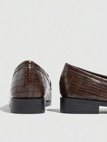 Của phụ nữ Giày đế bằng , Nhỏ bé Da Giày dép , Da giả Giải trí Giày dép Đối với Tất cả các mùa - màu nâu - Xem 8