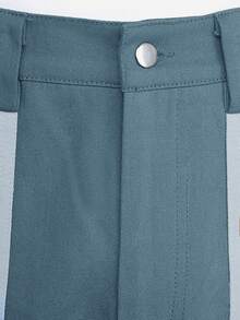 Hauture Pantalones de pierna ancha con bolsillo tipo cargo y bloques de color