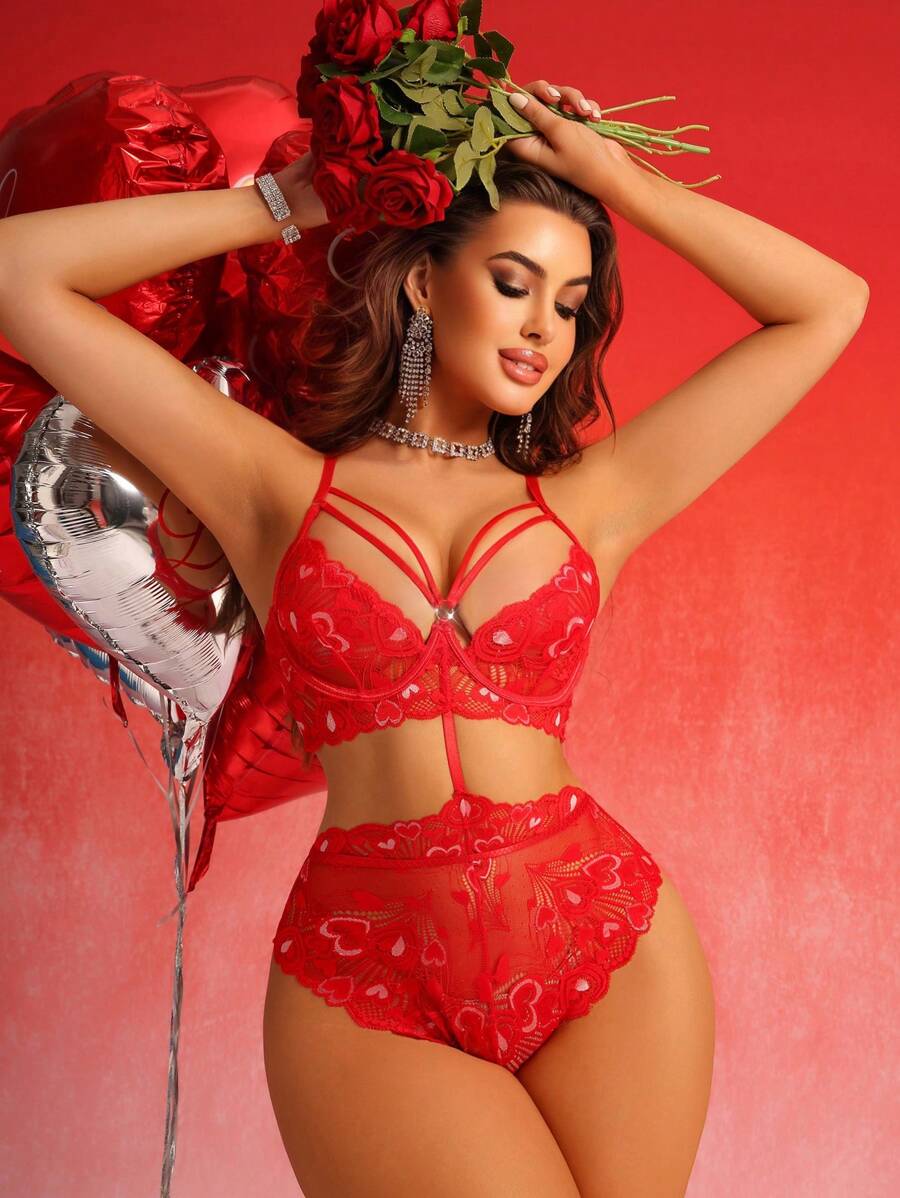 Women's Sexy Lingerie With Steel Ring, Valentine's Day Collection