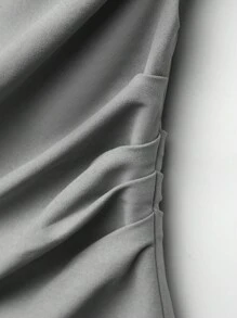 SHEIN EZwear Damski Pofałdowany Topy