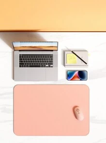 JMMO PU Leather Mouse Pad,Double Side Desk Computer Mouse Pad For Mouse Office Home (600x350mm) - Pink - View 2