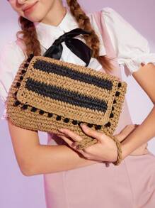 SHEIN MOD Damski Modny Kolorowe bloki Torba typu Crossbody