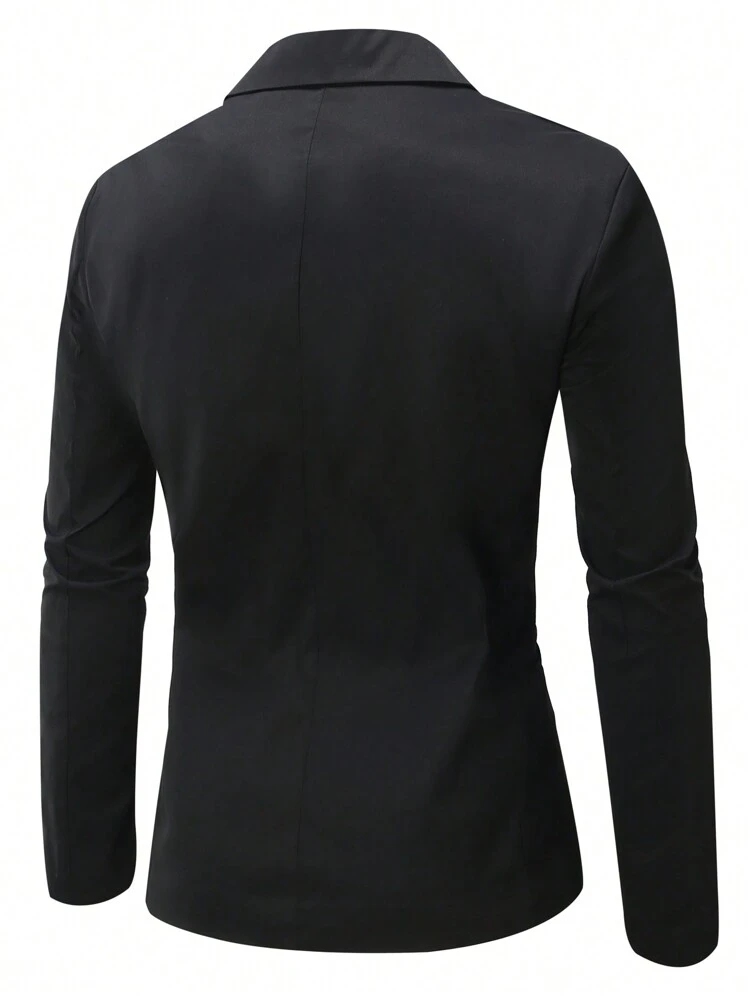 Men's Plus Size Color Block Shawl Collar Suit Jacket