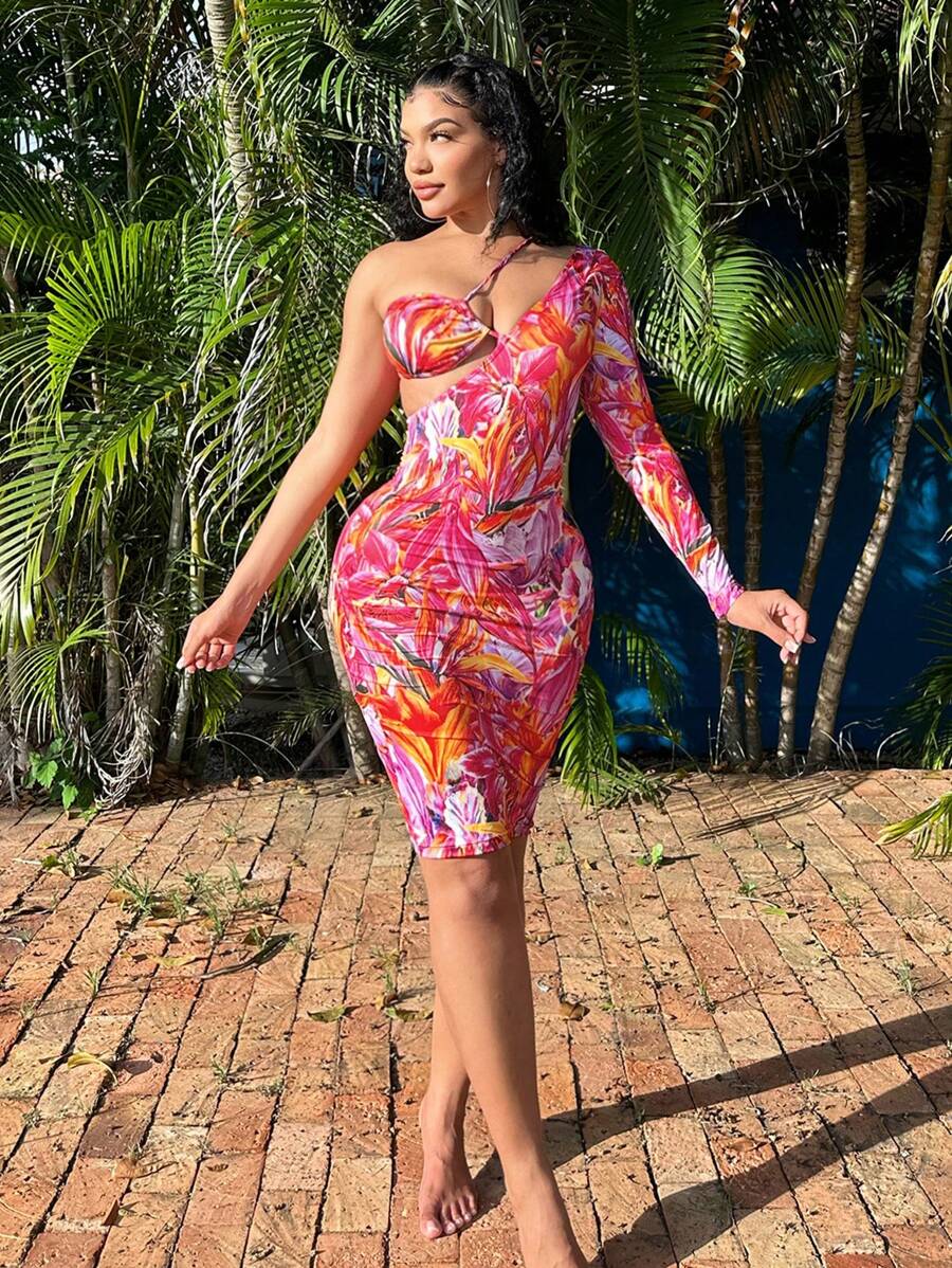 SHEIN SXY Beach Vacation Women Clothes Women Two Piece Sets Summer Sets - Multicolor - View 1