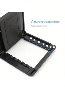 ROMWE 1pc Universal Foldable Phone Holder - Multi-Angle Stand Compatible With Samsung, IPhone, And Xiaomi Tablets! - Black - View 4