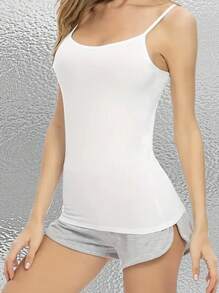 INAWLY 女式基本款可調式肩帶背心 - 彩色 - 查看 5