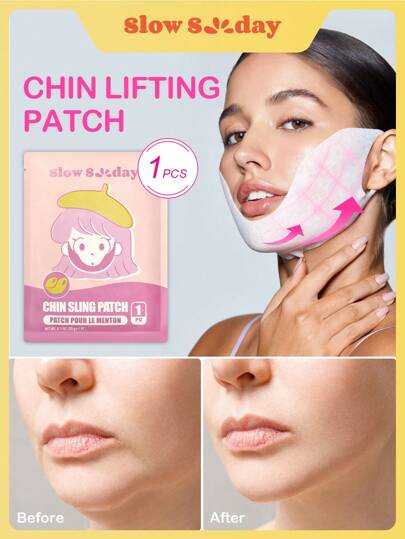 Plasterek SlowSunday Chin Sling, Twarz w kształcie litery V, Ujędrnianie i podnoszenie podbródka, Powrót do szkoły, Na jesień, K Beauty