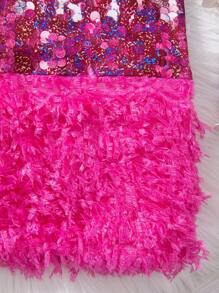 SHEIN Explorewe Tween Girls' Sequin Tank Dress - Multicolor - View 5