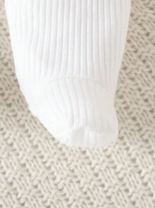 嬰兒男童長頸鹿和象子印花睡衣套裝 - 白色 - 查看 3