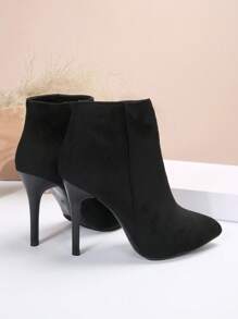 Fall/Winter New Arrival Women's Fashionable Elegant Pointed Toe Suede Ankle Boots With Thin Heels,Style With Jeans,Boots For Women