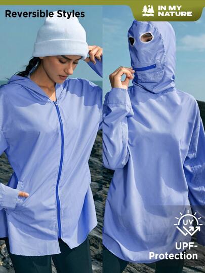 In My Nature Kariertes Outdoor-kapuzenshirt Für Damen