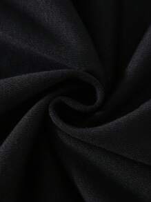 SHEIN Young Boy Cartoon Character Loose Fit Sleeveless Hoodie With Wide Straps For Casual Wear - Black - View 4