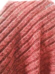 SHEIN EZwear Plus Size Solid Color Ribbed Knit Stand Collar T-Shirt - Multicolor - View 8