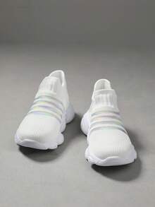 透氣兒童襪子運動鞋,多功能 - 白色 - 查看 4