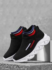 Children's Fashionable Casual Sports Shoes - Black - View 3