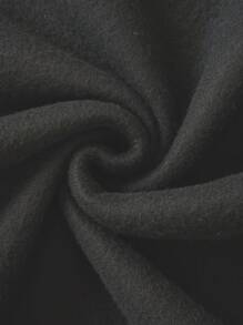 SHEIN EZwear 女式加大码卡通人物和字母印花连帽衫，带保暖内衬