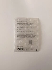 ROMWE Goth 24pcs Star & Heart Patterned False Nails Set With Adhesive Tape - Multicolor - View 4