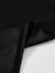 男士貓咪印花圓領t恤 - 黑色 - 查看 6