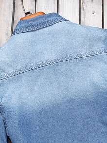 Manfinity LEGND Nam Rách Áo denim - Rửa tối - Xem 5