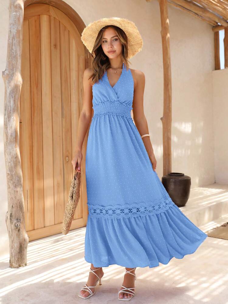 V-Neck Sleeveless Dress