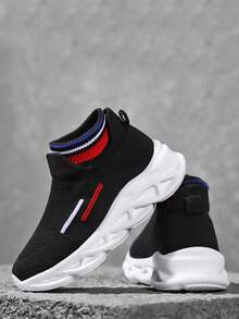 Children's Fashionable Casual Sports Shoes - Black - View 4