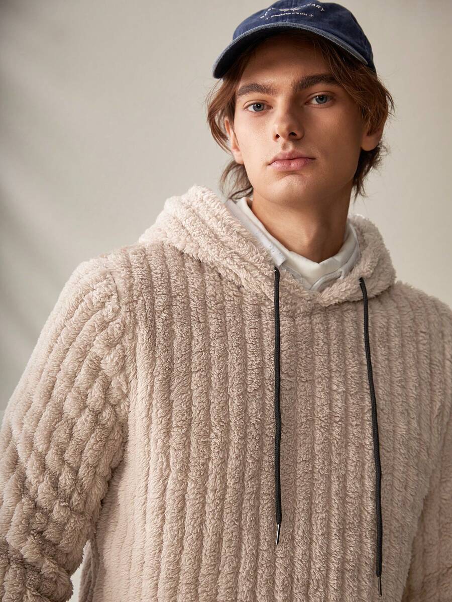 Manfinity RebelGame 抽繩連帽衛衣 - 杏色 - 查看 1