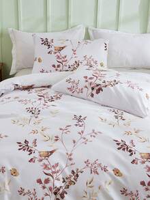 3pcs Modern American Style Home Bedroom Four Seasons Universal Simple Fashionable Fresh Polyester Microfiber Multi-Colored Digital Printed Quilt Cover Set (1 Quilt Cover + 2 Pillowcases, No Filling) - Multicolor - View 20