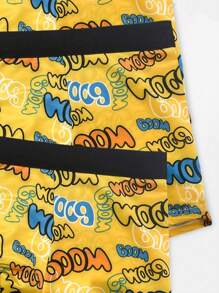 Men'S Letter Print Boxer Briefs (3pcs/Pack) - Multicolor - View 3