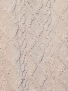 Plus Front Button Up Hooded Fluffy Coat, Suitable For Winter - Apricot - View 5