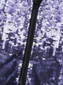 Baby Girls' Fashionable Shiny Glitter Printed Long-sleeve Cardigan, Paired With Printed Skirt Outfit For Autumn/winter