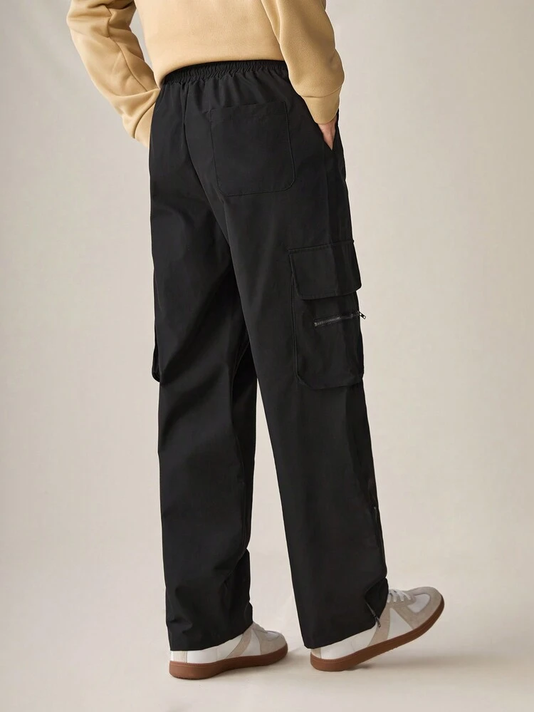 Men's Woven Leisure Straight-leg Pants