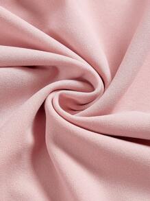 SHEIN MOD Women'S Plus Size Solid Color Twist Front Wide Leg Jumpsuit With Spaghetti Straps - Pink - View 4