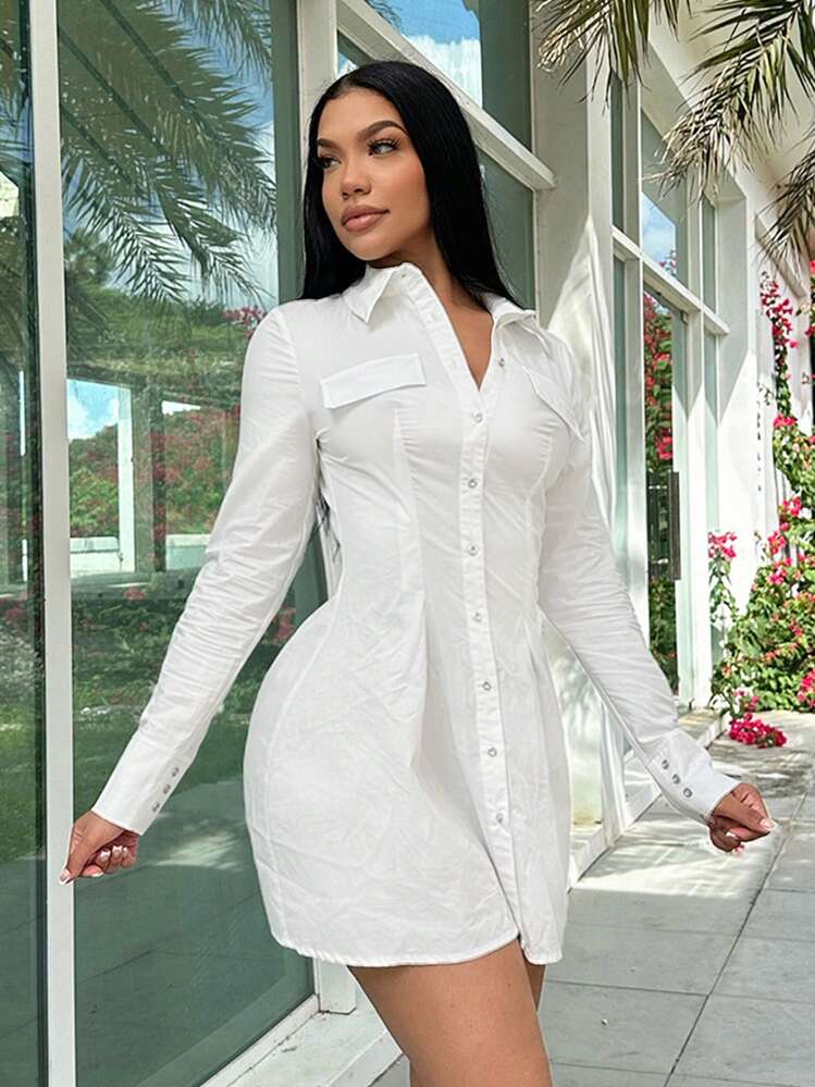 knee length dresses for ladies Blanca Shirt Dress main image 0