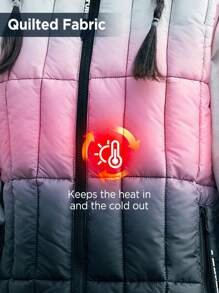 In My Nature Women's Gradient Color Outdoor Vest Jacket - Baby Pink - View 3
