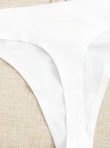 SHEIN Daily&Casual 3pcs Solid Sexy Sports Thong - Multicolor - View 5