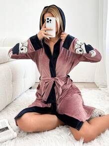 RueChic Embrodery Detailed Women Robe - Multicolor - View 1